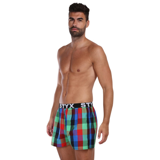 Boxer da uomo Styx sport elastico multicolore (B1007)