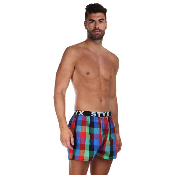 Boxer da uomo Styx sport elastico multicolore (B1007)