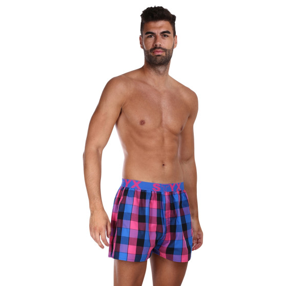 Boxer da uomo Styx sport elastico multicolore (B1008)