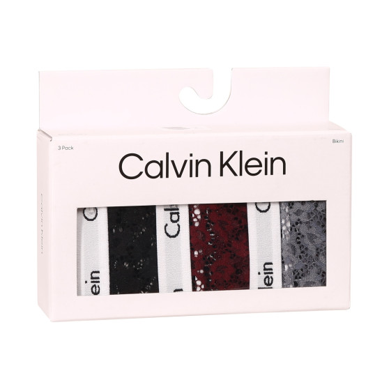 3PACK mutandine donna Calvin Klein oversize multicolore (QD3975E-BP7)