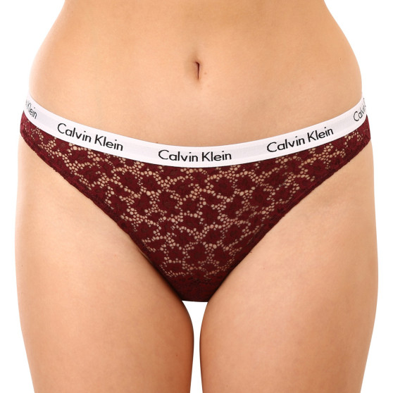 3PACK mutandine donna Calvin Klein oversize multicolore (QD3975E-BP7)