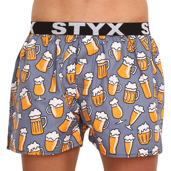 10PACK Boxer da uomo Styx art sport gomma multicolore (10B113602267598)