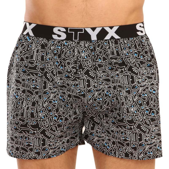 10PACK Boxer da uomo Styx art sport gomma multicolore (10B113602267598)