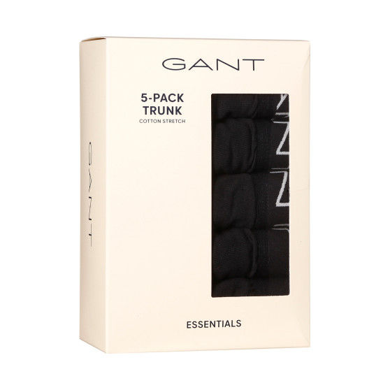 5PACK boxer da uomo Gant nero (900015003-005)