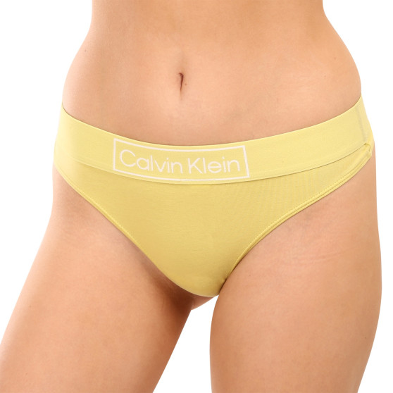 Perizoma donna Calvin Klein giallo (QF6774E-9LD)