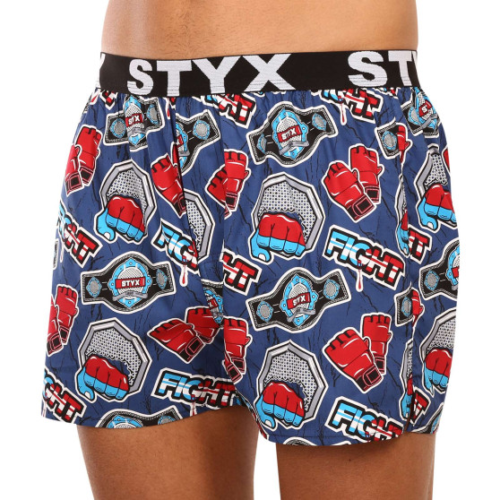 Boxer da uomo Styx arte sport lotta gomma (B1556)