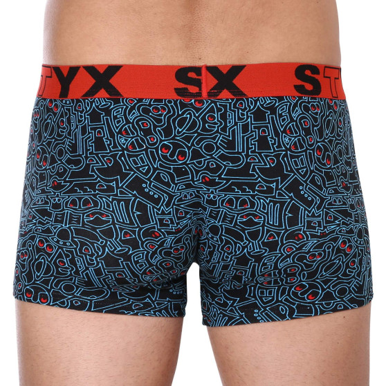 Boxer da uomo Styx arte sport gomma scarabocchio oversize (R1256)