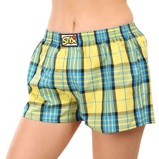 Boxer da donna Styx classici elasticizzati multicolore (K1002)