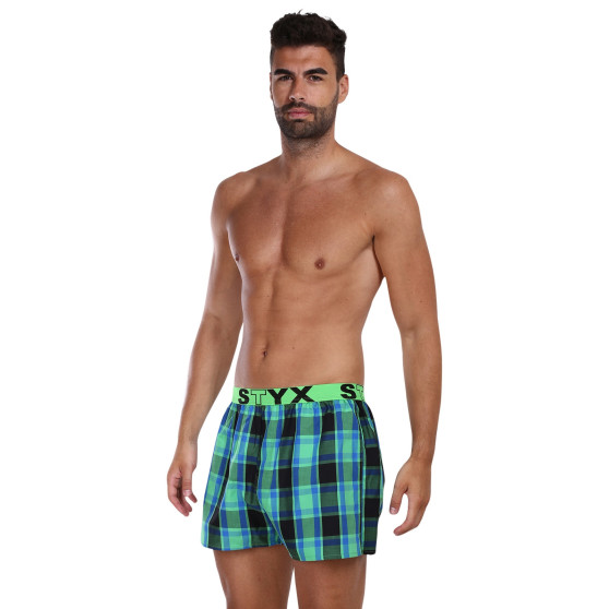 3PACK Boxer da uomo Styx sport elastico multicolore (3B10456)