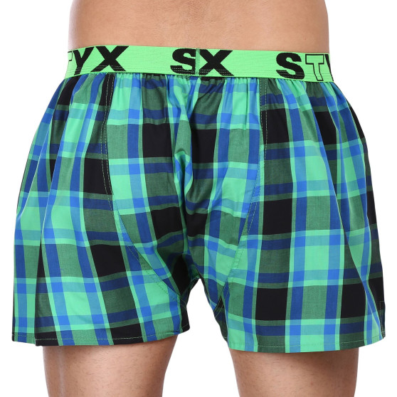 3PACK Boxer da uomo Styx sport elastico multicolore (3B10456)