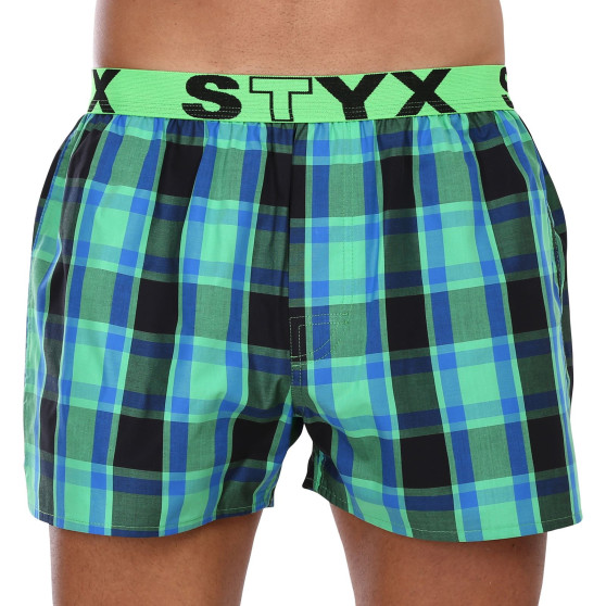 3PACK Boxer da uomo Styx sport elastico multicolore (3B10456)