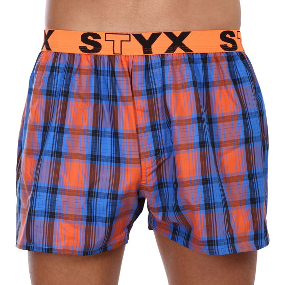 3PACK Boxer da uomo Styx sport elastico multicolore (3B10456)