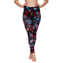 Leggings allegri da donna Dedoles fitness Fiori al neon (D-W-AW-LGS-C-RP-1098)