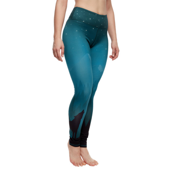 Leggings da donna allegri Dedoles fitness Dark Wolf (D-W-AW-LGS-C-RP-1088)