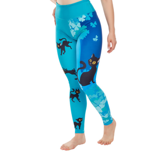 Leggings da donna allegri Dedoles sport Cat for Happiness (D-W-AW-LGS-C-C-1343)