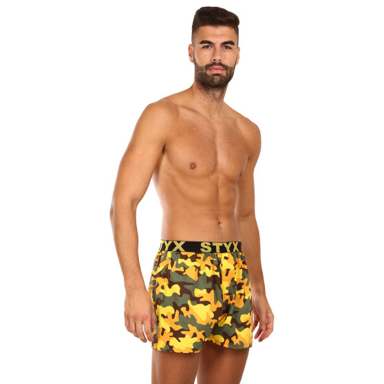 3PACK Boxer da uomo Styx art sport gomma multicolore (3B15901)