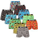 10PACK Boxer da uomo Styx art sport gomma multicolore (10B130915245782)