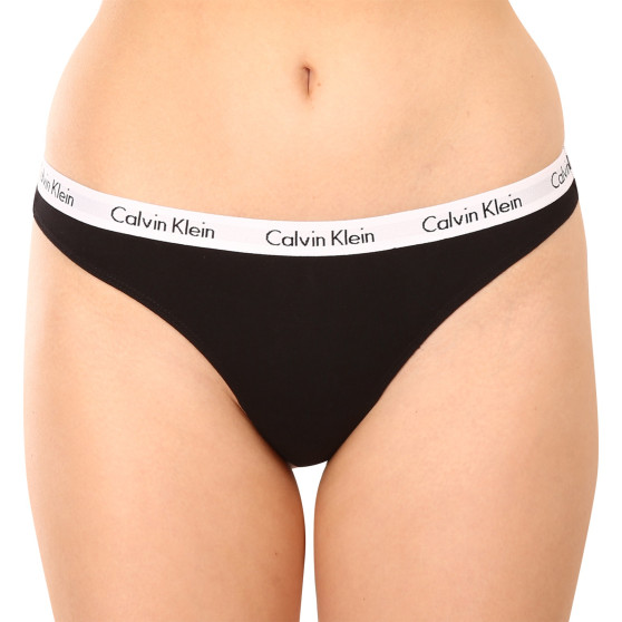 3PACK perizoma donna Calvin Klein nero (QD3587E-001)