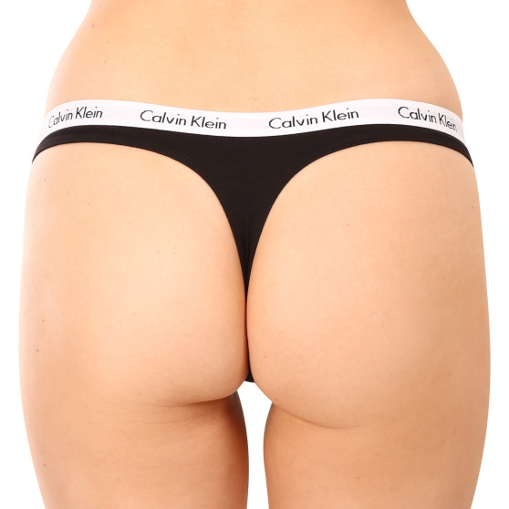 3PACK perizoma donna Calvin Klein nero (QD3587E-001)