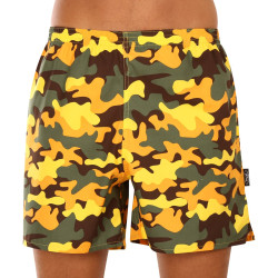 Boxer da uomo con tasche Styx camouflage giallo (D1559)