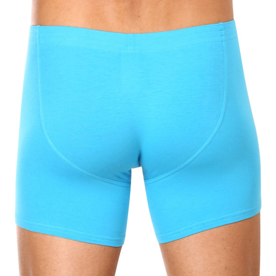 Boxer da uomo Styx lunghi classici in gomma blu chiaro (F1169)