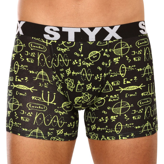 3PACK boxer uomo Styx lungo arte sport elastico multicolore (3U12672)