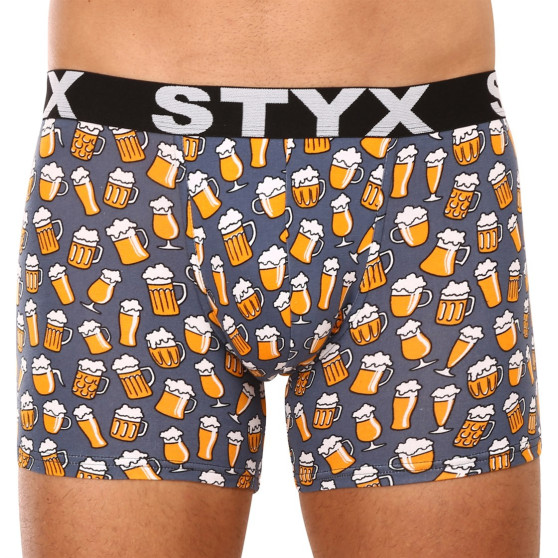 6PACK boxer uomo Styx lungo arte sport elastico multicolore (6U12697124)