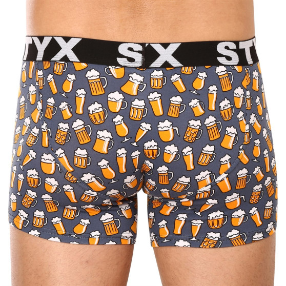 6PACK boxer uomo Styx lungo arte sport elastico multicolore (6U12697124)