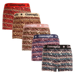 5PACK boxer bambina con gamba Gianvaglia multicolore (813)