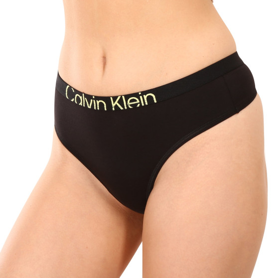 Perizoma da donna Calvin Klein nero (QF7401E-UB1)