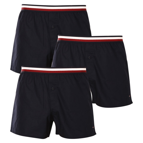 3PACK Boxer da uomo Tommy Hilfiger blu scuro (UM0UM03121 0XO)