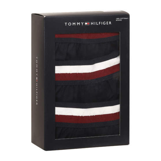 3PACK Boxer da uomo Tommy Hilfiger blu scuro (UM0UM03121 0XO)