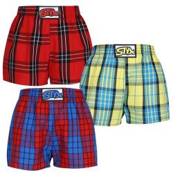 3PACK Boxer da bambino Styx classic elastic multicolore (3J10123)