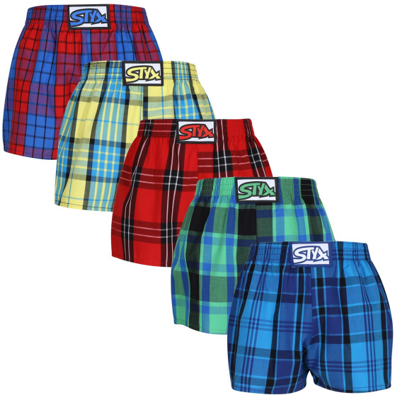 5PACK Boxer da bambino Styx classic elastic multicolore (5J1012345)