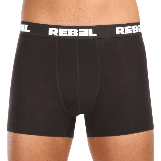 5PACK boxer uomo Nedeto Rebel nero (5NBR001)