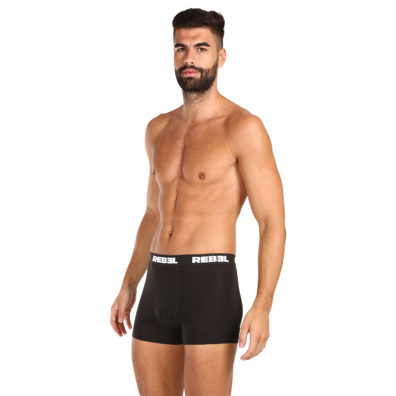 5PACK boxer uomo Nedeto Rebel nero (5NBR001)