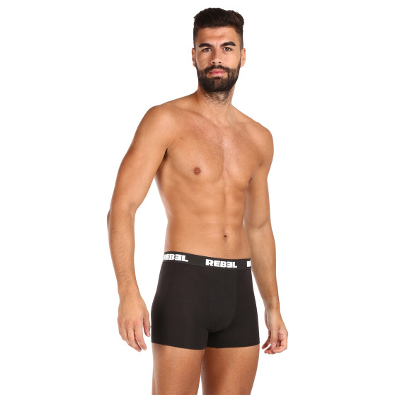 5PACK boxer uomo Nedeto Rebel nero (5NBR001)