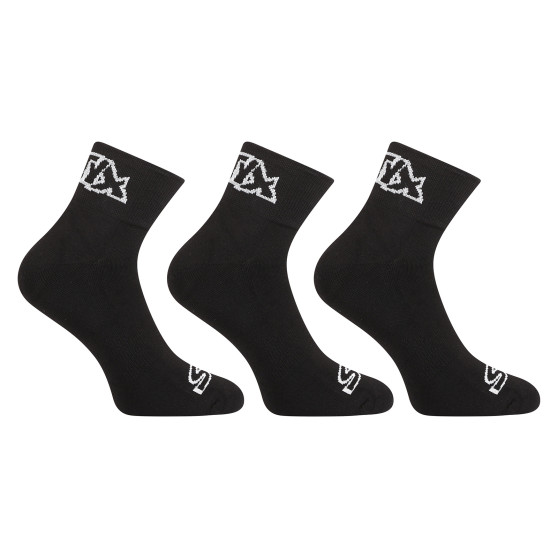 3PACK calzini Styx calzini alla caviglia neri (3HK960)