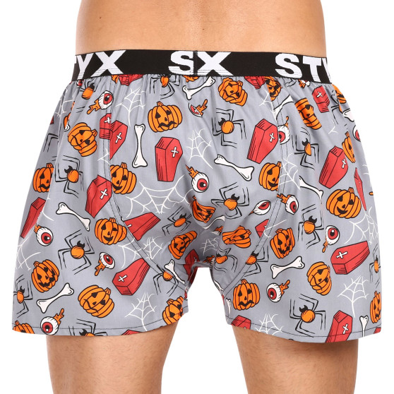 Boxer da uomo Styx arte sport gomma bare Halloween (B1752)