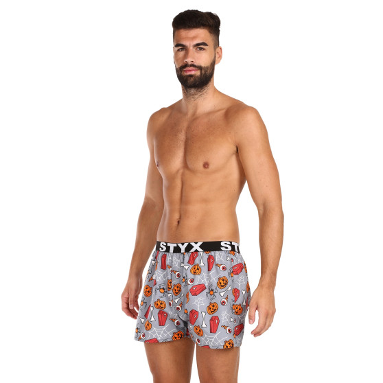 Boxer da uomo Styx arte sport gomma bare Halloween (B1752)