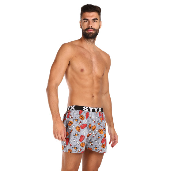 Boxer da uomo Styx arte sport gomma bare Halloween (B1752)