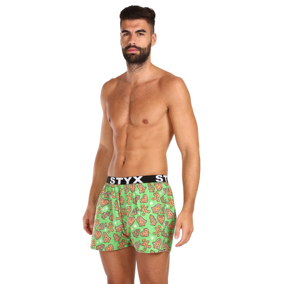 Boxer da uomo Styx arte sport gomma natale pan di zenzero (B1753)