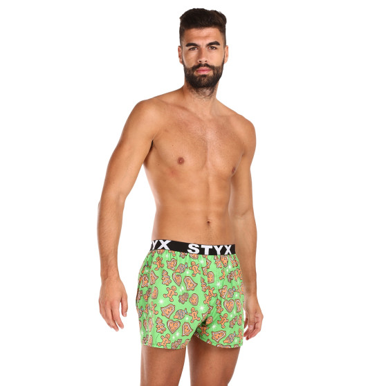 Boxer da uomo Styx arte sport gomma natale pan di zenzero (B1753)