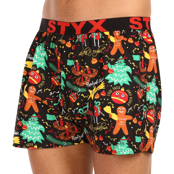 Boxer da uomo Styx arte sport gomma ornamenti di Natale (B1754)