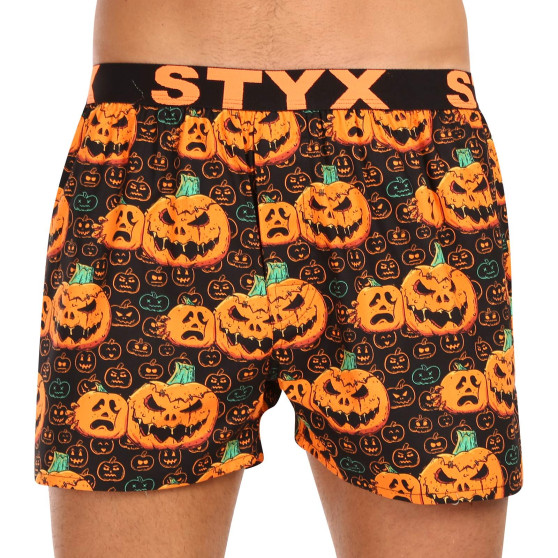 Boxer da uomo Styx arte sport gomma zucca Halloween (B1755)