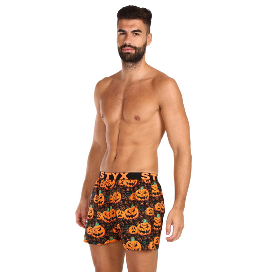 Boxer da uomo Styx arte sport gomma zucca Halloween (B1755)