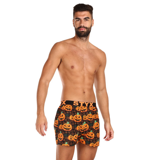 Boxer da uomo Styx arte sport gomma zucca Halloween (B1755)