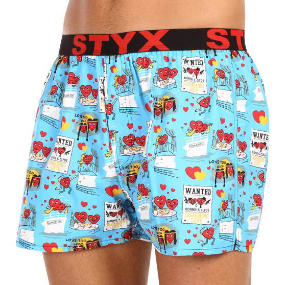 Boxer da uomo Styx arte sport elastico San Valentino coppie (B1756)