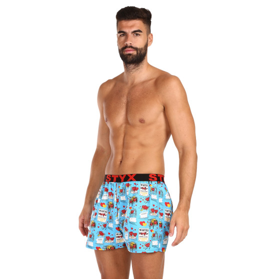 Boxer da uomo Styx arte sport elastico San Valentino coppie (B1756)