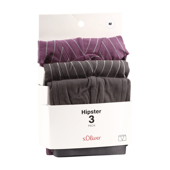 3PACK Boxer da uomo S.Oliver multicolore (NH-40H-83934721)